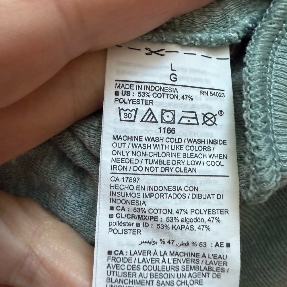 Old‎ Navy Women's Terry cloth Soft Teal Sweatshirt - Picture 5 of 6